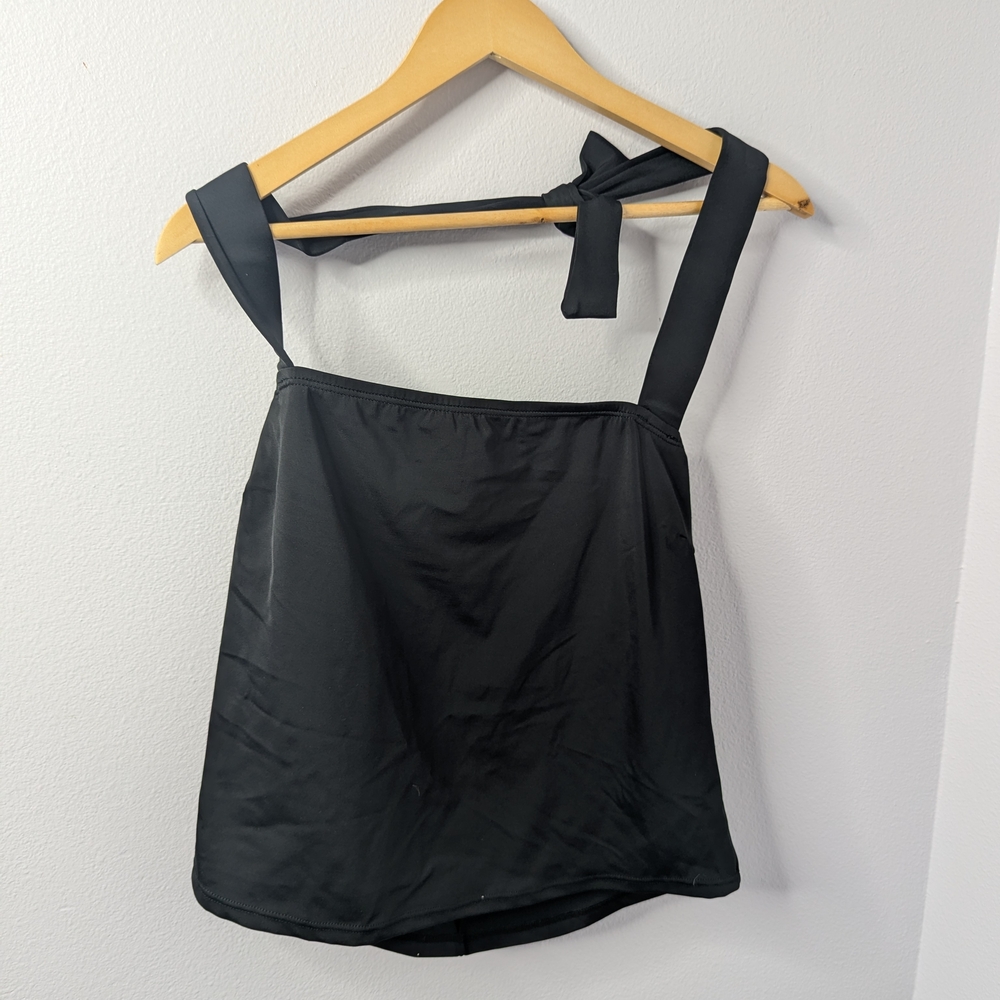 Newport News Swim Black Tankini Top |Size 18L/T